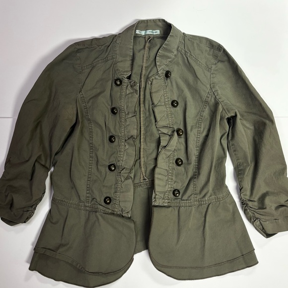 304. Maurices Green Khaki Utility Jacket - Picture 2 of 6